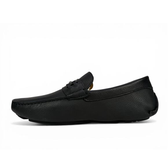 Massimo Matteo Bit Driver Loafer Mens 9.5 Black Leather Moccasin Slip On Luxury main image 13